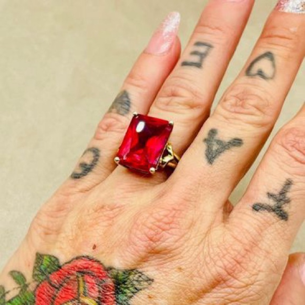 P⭐️M 14k over Sterling Silver Ring Size 6